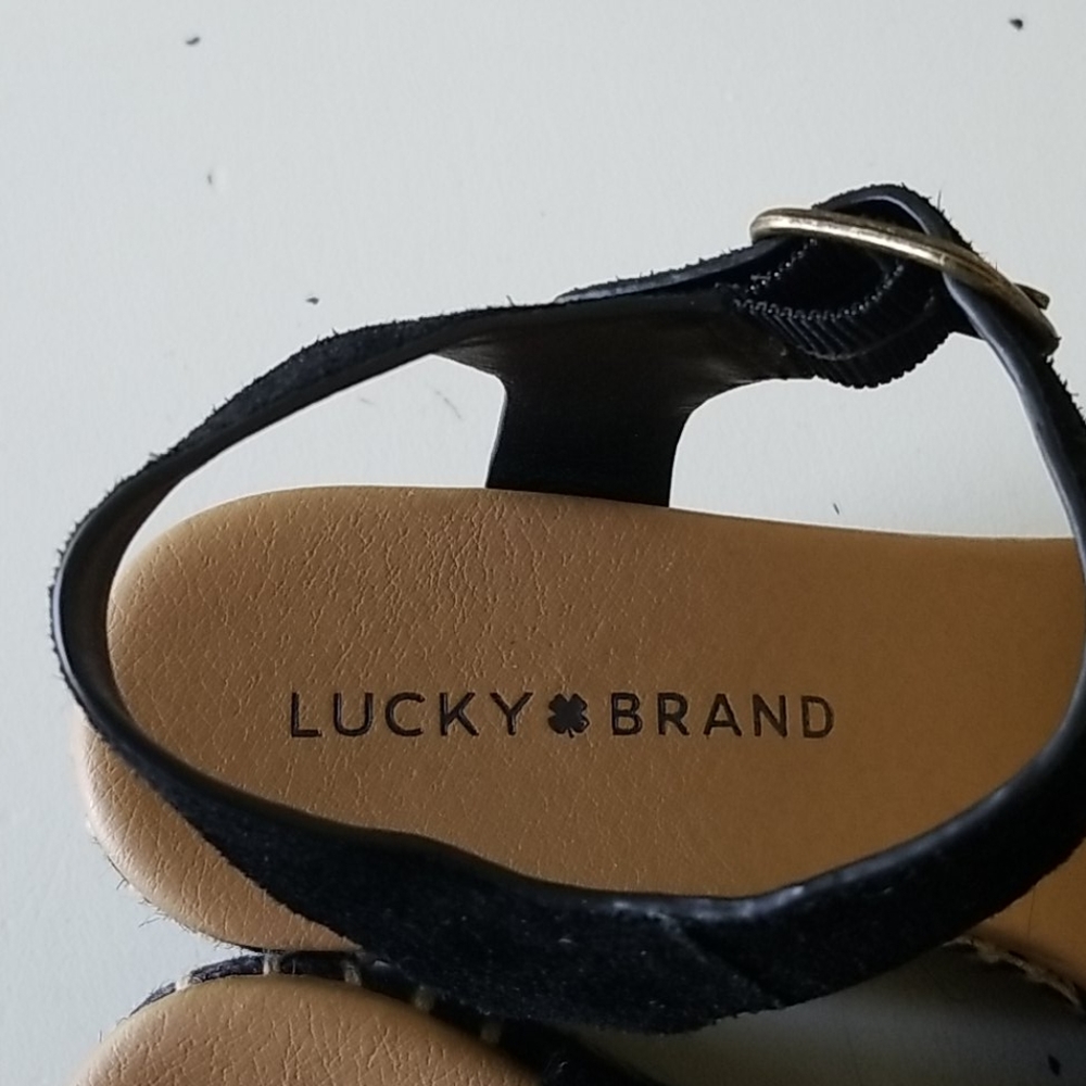 NWOB Lucky Brand wedge sandals - Picture 4 of 8